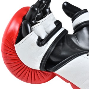Top selling Custom MMA Sparring Gloves 2026 Leather Lace-Up High Quality MMA Training GloveS Best Price PU Leather Boxing Gloves - Product Image 3