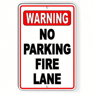 ป้ายห้ามจอดรถโลหะทนทาน CIFbuy สำหรับลานจอดรถเชิงพาณิชย์ ป้ายจราจร TikTok สำหรับบริการรับสินค้า Temu - Product Image 1