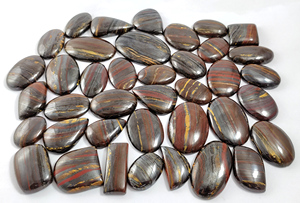 Cabujón de Ojo de Tigre Natural, Cristal con Reverso Plano, Gemas Sueltas de Alta Calidad para Joyería, Venta al Por Mayor - Product Image 4