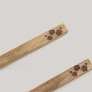 Elegante Juego de Cucharas para Ensalada de Madera de Mango, Cuchara y Tenedor para Servir Ensalada Hechos a Mano, Utensilios de Cocina, Herramientas para Servir en la Mesa - Product Image 3