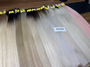 Extensiones de Cabello Humano NASA, Cabello Vietnamita Virgen a Granel, Doble Trama a Máquina, Puntas Completas, Todos los Colores, Tejido Liso - Product Image 6