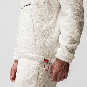 Custom Made Hoodie <b>Men</b> <b>Sherpa</b> Fleece Heavy Weight Fabric Embroidery Logo Pullover Long Sleeve Hoodie Supplier - Product Image 2