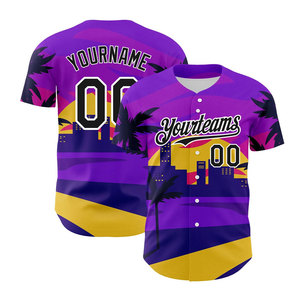 Camiseta Deportiva de Béisbol Personalizada 2026 con Bordado 3D, Manga Corta, Poliéster, Secado Rápido, Absorbe la Humedad, para Hombre, con Logotipo Personalizado - Product Image 1