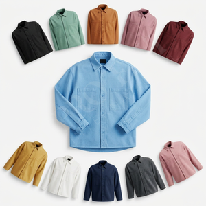 Camisas de mezclilla de manga larga ligeras estilo streetwear con botones y bolsillos para trabajo, venta al por mayor, camisas personalizadas - Product Image 1