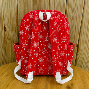 Handmade 100% Pure cotton quilted floral <b>backpack</b> for women girls block print <b>school</b> bag lightweight travel daypack with pocket - Product Image 4