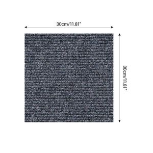 Piastrelle per Moquette Autoadesive da 12 Pollici, Tappeto a Pelo Riccio Adesivo Antiscivolo per Ufficio, Hotel, Camera da Letto, Soggiorno, Uso Domestico - PP Nylon - Product Image 1