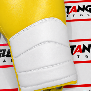 Gants de boxe rectangulaires à lacets, équipement d'entraînement professionnel pour le combat et le sparring, en cuir véritable, fabriqués à la main, pour adultes. - Product Image 4