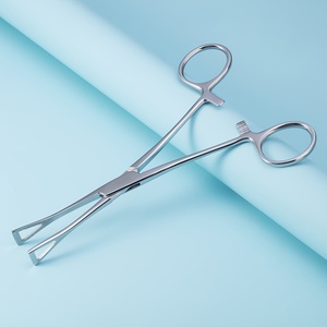 Pinza autoclavable de acero inoxidable Foerster para esponjas, instrumento quirúrgico para perforaciones corporales y vendajes de gasa, aprobado por ISO - Product Image 6