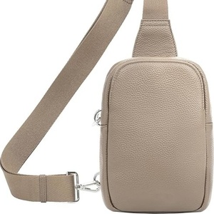 Premium <b>Leather</b> Crossbody Sling Chest <b>Bag</b> for Women Small Size Minimal Travel <b>Bag</b> with Durable Build Adjustable Strap & Sleek - Product Image 1