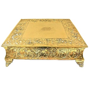 Soporte para servir pasteles con forma cuadrada, soporte de exhibición para pastel de boda y decoración del hogar, precio bajo - Product Image 1