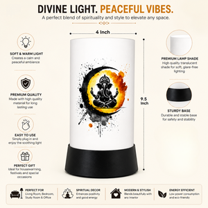 Lord Ganesha LED Table Lamp | Spiritual Decorative <b>Night</b> <b>Light</b> Modern Divine Glow Bedside Lamp Home Temple Meditation Gift - Product Image 5
