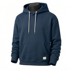 เสื้อฮู้ดดี้ปักลายผู้ชายสไตล์ลำลอง ผ้าเจอร์ซีย์นุ่ม 100% คอตตอน ระบายอากาศได้ดี เป็นมิตรกับสิ่งแวดล้อม ทรงโอเวอร์ไซส์ สวมใส่สบาย เหมาะสำหรับใส่ในบ้าน/นอกบ้าน - Product Image 1