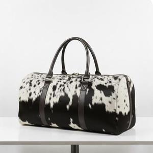 Bolsa de Viaje de Cuero Auténtico, Estilo Vintage, Gran Capacidad (36-55L), Correa Ajustable, Unisex, Cierre de Cremallera - Product Image 5