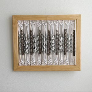 Practical Boho Macrame <b>Floating</b> <b>Shelves</b> Provide Sturdy Storage for Small Items Contemporary Design Home Decor. Available - Product Image 4