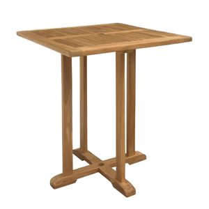 Mesa de comedor cuadrada de madera de color natural, mesa de centro para el hogar, jardín, muebles de comedor, directo de fábrica - Product Image 1