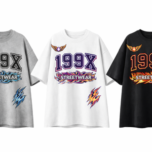 เสื้อยืดคอกลมหนา ผ้าคอตตอนฟอกสี ทรงโอเวอร์ไซส์ ไหล่ตก มีฮู้ด ระบายอากาศได้ดี แห้งเร็ว เหมาะสำหรับฤดูหนาว - Product Image 3