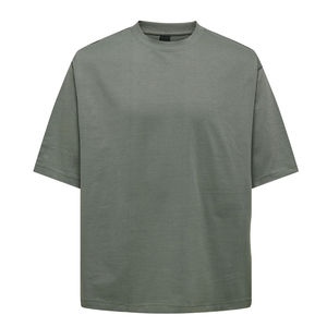 เสื้อยืดโอเวอร์ไซส์ผู้ชาย ผ้าฝ้ายพรีเมียมเนื้อนุ่ม คอกลม แขนสั้น สไตล์ลำลอง สตรีทแวร์ แฟชั่น - Product Image 6