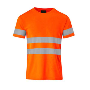 Ropa de Trabajo de Lona Informal de Alta Visibilidad para Hombre, Talla Grande, Cuello Redondo, Manga Larga, Reflectante, Transpirable, 100% Algodón - Product Image 1