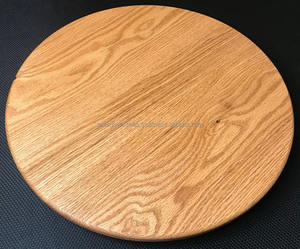 Plateau tournant Lazy Susan en bois massif personnalisé, non fini ou teinté, divers diamètres - Product Image 3