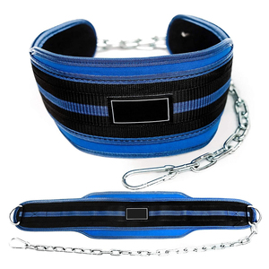 Fully Customizable Leather Weightlifting Dipping <b>Belt</b> With Steel Chain High-Quality Dip <b>Belts</b> with Chain for Weight Lifting - Product Image 1