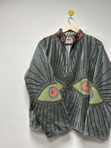 <b>Velvet</b> Embroidered <b>Jacket</b> Floral Pattern O-Neck Full Sleeve Winter <b>Women</b> Blazer Eco-Friendly Cotton Coat Casual Festival <b>Jacket</b> - Product Image 6