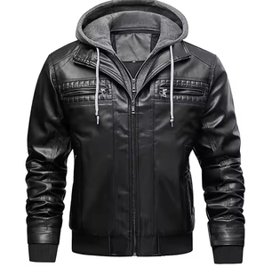 แจ็คเก็ตหนังเด็กผู้ชายแบบมีฮู้ดรุ่นใหม่ล่าสุด |   เสื้อแจ็คเก็ตหนังแท้ระบายอากาศได้ดีสำหรับการล่าสัตว์และเดินป่าในฤดูหนาว |   ขายส่ง OEM - Product Image 1