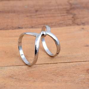 SHYAM JEWELRS Luxury Unisex 925 Sterling Silver Splint <b>Ring</b> <b>Adjustable</b> Arthritis Joint Support - Product Image 3