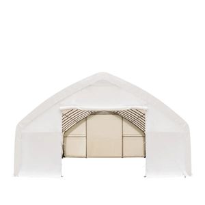 Tenda da stoccaggio a parete dritta resistente 30FT X 50FT con copertura in PE da 11 oz e porte scorrevoli TMG ST3050E - Product Image 2