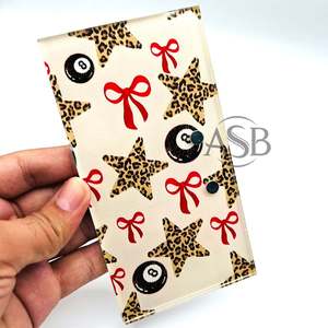 Paleta de Extensión de Pestañas Acrílicas con Diseño de Lazo, Estrella y Leopardo, Impresión de Logotipo Personalizado con Imanes, Novedad 2026 - Product Image 6