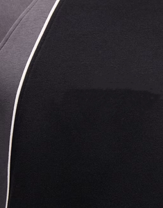 Sweat-shirt à col rond pour homme avec passepoil réfléchissant, coupes et empiècements color-block, coupe ample et manches longues - Product Image 4