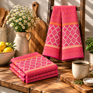 Best Rated <b>Tea</b> <b>Towels</b> From Indian Supplier Custom Logo High Water-Absorbing Beautiful Fancy Design <b>Tea</b> <b>Towel</b> for Kitchen Use. - Product Image 1