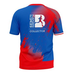 Camisetas Deportivas Sublimadas con Diseño Personalizado, MOQ Bajo, para Maratón, Cuello Redondo, Transpirables, de Secado Rápido, Poliéster, Estampado Corto - Product Image 2