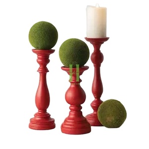 Laque de luxe pour bougeoir Bougeoirs décoratifs en bois pour restaurant à domicile hôtel emballage personnalisé au Vietnam - Product Image 1