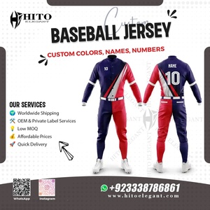 2025 nuevo conjunto de camisetas y pantalones de béisbol por sublimación personalizado al por mayor conjuntos de uniformes de béisbol y softbol conjuntos de manga corta de Color de bloque - Product Image 2