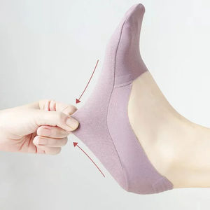 Unisex Casual <b>No</b> <b>Show</b> Footie Socks for Men and Women Breathable Cotton Anti Slip Summer High-quality Custom Wholesale - Product Image 2
