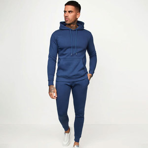 Ensemble décontracté d'hiver pour hommes, vêtements de sport pour frères, tenue de fitness, survêtement lourd uni 2-en-1 pour le jogging - Product Image 5