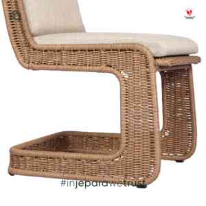 KLOPS LIVING Luxury Scandinavian Design Weatherproof Outdoor Garden Lounge Chair Handwoven UV Resistent PE Rattan Foam Cushion - Product Image 5
