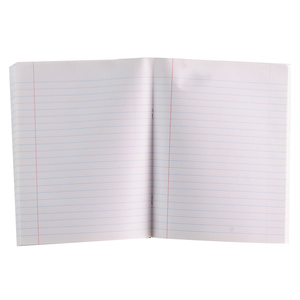Libro <span class=keywords><strong>de</strong></span> <span class=keywords><strong>ejercicios</strong></span> cubierto rojo con una sola línea con regla azul y con cubierta trasera <span class=keywords><strong>de</strong></span> tabla <span class=keywords><strong>de</strong></span> multiplicar - Product Image 3