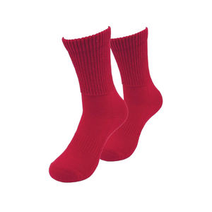 <b>Diabetic</b> Dress Crew <b>Socks</b> Solid Color Soft Cotton Seamless Gentle Top Non Binding Breathable Office Daily Wear Wholesale - Product Image 2