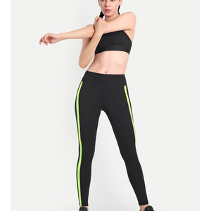 Ensemble de leggings de yoga et soutien-gorge de sport pour femme, de haute qualité, avec taille haute, manches longues, respirant, pour la gym et le fitness - Product Image 1
