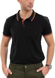 Camiseta Polo Deportiva a Rayas para Hombre Micah Corp, Transpirable y de Secado Rápido - Product Image 3