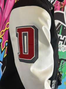 Chaqueta Varsity de Chenilla Bordada Personalizada de Alta Calidad ODM OEM, Cuerpo de Lana, Mangas de Cuero PU, Chaqueta de Béisbol Letterman para Hombre - Product Image 4