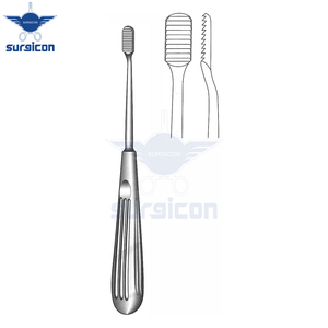 Râpe à os Lewis, longueur 19 cm / 7-1/2 pouces, largeur 15 × 8 mm, instrument chirurgical fin à une extrémité pour le ponçage et le façonnage des os - Product Image 2