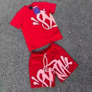 โลโก้ที่กําหนดเองAppliqueเย็บปักถักร้อยแพทช์High Streetพิมพ์Teesเสื้อยืดอินเทรนด์แขนสั้นผ้าฝ้ายชุดสั้นสําหรับชาย - Product Image 5