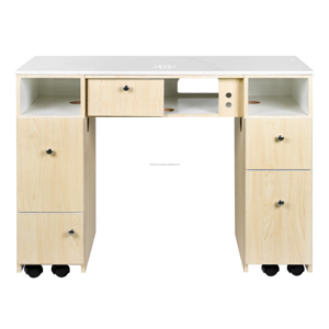 Tables à ongles modernes en contreplaqué, personnalisables, de luxe, minimalistes, écologiques, durables, en MDF, fabriquées au Vietnam - Product Image 1