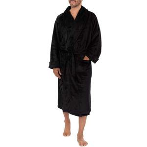 Peignoir thermique décontracté pour homme, respirant, en tissu éponge, avec manches longues et poches, en coton, logo personnalisé, qualité OEM - Product Image 1