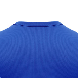 Camiseta de Fútbol Sublimada Personalizada Unisex Azul a Rayas Cuello Redondo Manga Corta Ligera Transpirable Corte Regular 100% - Product Image 6