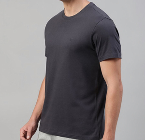 Camiseta de Algodón Lisa para Hombre con Logotipo Personalizado, Corte Regular, Suave, Transpirable, Ecológica, Cuello Redondo, Ropa Casual de Primera Calidad - Product Image 3