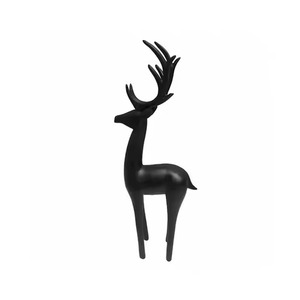 Sculpture de renne en métal artistique, décoration de Noël pour un style de maison moderne - Product Image 1