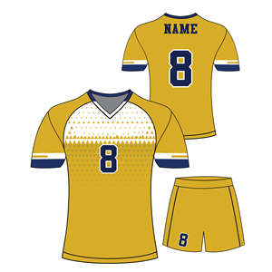 Uniforme de Fútbol Sublimado con Cuello en V, Diseño Personalizado OEM, Hecho con Tela de Poliéster Transpirable de Secado Rápido sin Costuras - Product Image 5